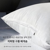 이즈베딩 항균 지퍼형 몽글 구름베개솜 40X60CM 50X70CM, one color