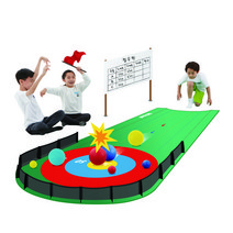 아이소파 뉴스포츠 게임 유아 체육 교구 컬링 매트볼 세트 (ID-CM78), 그린, 레드