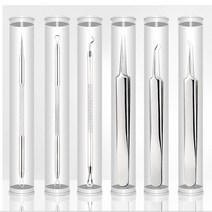 피지 제거 압출기 블랙헤드 핀셋 여드름 짜는 도구 압출 바늘 의료용 기계 짜개 피부과, 03.C타입+pvc케이스