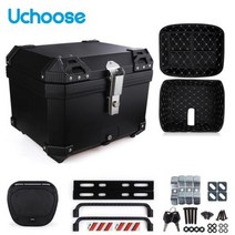 오토바이 배달통 탑박스 가방 45L 테일 박스 범용 R1200GS R1250GS F800GS F850GS G310gs F750gs 탑 리어 수하물 도구 꼬리 상자 대용량, Black 1