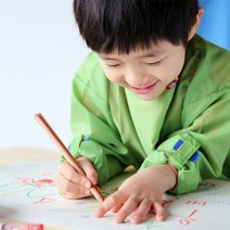 어린이집 영유아 유치원 엄마표미술 미술학원앞치마, 그린