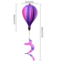 정원가꾸기 데코 독특한 뜨거운 공기 풍선 바람 스피너 기하학적 3d 회전 트위스터 매달려 포수 다채로운, 05 Style E