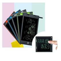 LCD 신형 필기 메모 패드 8.5인치 전자 칠판 전자 그림판 그리기 화면 삭제 화면 잠금 창의력 발달 다칠 걱정 없는 안전함 유연한 펜 터치 기술, 칼라랜덤 1ge