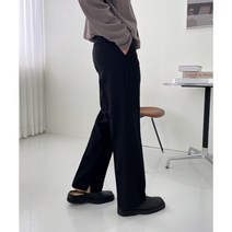남자 스판 옆 트임 세미 와이드 슬랙스 팬츠 댄디 롱기장