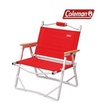 [콜맨코리아] 컴팩트 폴딩 체어 캠핑의자, 상세설명 참조, 레드