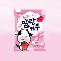 롯데 말랑카우 딸기 158g 사탕, 7개