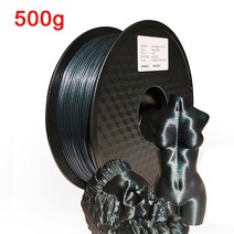3D프린팅 필라멘트 3D PLA 반짝이 매직 1.75mm 프린터 필라멘트 1KG 승화 제품 금속-3D 인쇄용 3d 소재처, 08 Magic blue- 500g