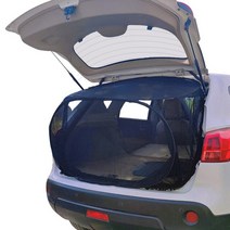 차박텐트 오토캠핑 야외 차박 뒷문 모기장 찢어짐 방지 해변 캠핑에 적합 자동 캐노피 그늘, [02] black