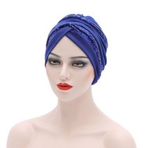 아프리카전통옷 여성전통옷 아프리카의상 2021 new fashipn sequins crinkle africa headtie muslim turban cap 아랍 인도 hijab