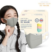 스마트에코 이유 어린이용 실버 100매 새부리형 국내생산 마스크