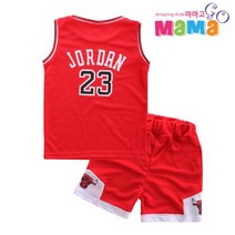[마마고] 2022 NEW 어린이 여름 민소매 조던 농구복 3color 운동복 상하 세트 남여공용 농구복