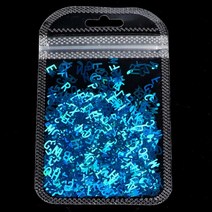 DIY 크리스탈 UV 에폭시 수지 금형 충전을위한 3D 홀로그램 네일 아트 장식 스파클 영어 편지 반짝이 조각, 04 4