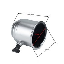 토우 볼 견인 바 로프 후크 Universial 50mm 자동차 트럭 견인 바 볼 커버 캡 히치 트레일러 캐 러 밴 RV, 03 Silver A