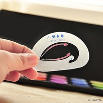 아이섀도우도우미 아이섀도우도우미 눈화장 눈썹틀 눈썹정리 눈썹칼, BT-1type