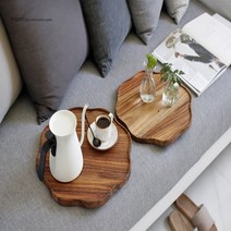 월넛우드 나무식판 혼밥연화반트레이 6Size, 5.5호(31cm)