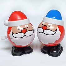 태엽뛰는산타인형 12개/ 성탄 크리스마스 유치원 초등 어린이선물 장식 인테리어소품 무드등