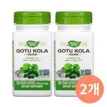 네이처스웨이 고투콜라 허브 950mg 100베지캡슐 x 2개, 100 베지 캡슐 X 2개