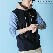 하트비트 라엔키 후드티 베이직핏 배색 긴팔 티셔츠 커플룩 단체복 남자 여자 남여공용 빅사이즈 커플티 단체티