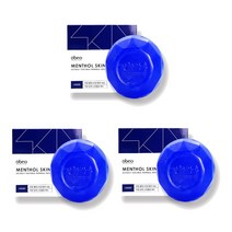 오베오 진화광수 멘톨(MENTHOL)멘솔 스킨바 클렌징비누, 3개, 110g