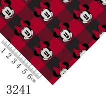 레자원단 레자 인조가죽 2세트 20*33cm DIY 리본 소재 A4 만화 인쇄 비닐 미키 마우스 인조 가죽 시트 보우, 03 3241