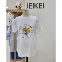 제이케이 제이케이 플라워 반팔 티셔츠 JM5TS023B94