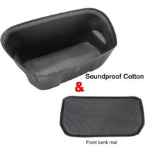 거실 바닥 안마 의자 러닝 층간 소음 방지 매트 빅사이즈 카페트형 보온 테슬라 모델 y 앞 트렁크 방음 자동차 절연 패드 2022 인테리어 액세서리에 대한 Modely frunk