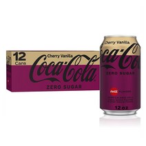Coke Zero 제로 코카콜라 체리 바닐라 플로즈 12캔