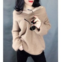 캐시미어 여성 니트 앙고라 반집업 스퀘어넥 부클 목폴라 홀가먼트 케이블 모헤어 라쿤 반목폴라 fv1103 2019 새로운 가을 겨울 패션 캐주얼 따뜻한 좋은 스웨터 한국어