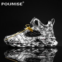 Pounise 남자 운동화 러닝화 스니커즈 트레이닝화 쿠션 슈즈 미끄럼 방지