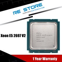 INTEL-Xeon E5-2697 V2 CPU 2.7GHz 30MB 8GT/s LGA 2011 SR19H C2 E5 2697 프로세서 100 정상 작동 중고, 한개옵션0
