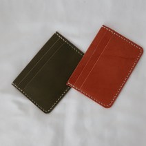 가죽공방 수제 천연소가죽지갑 명함케이스 남자 여자 카드홀더 커플지갑 이니셜각인