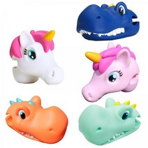 미토 유아 어린이 킥보드 퀵보드 인형헤드 악세사리, 드래곤오렌지