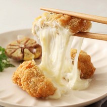 [제주도품질인증] 제주 흑돼지 에어프라이어 치즈돈가스 125g, 4개