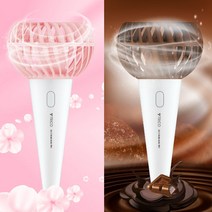 트리코 아이스크림 휴대용 미니 선풍기, 핑크