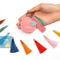 장식 수술 10개입 태슬부자재 유아 미술놀이 초딩 유아 만들기 키트 초등학생 만들기 세트, 하늘색 UCMOC0081