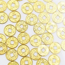 동전수집책 1030pcs 14mm20mm 황금 중국 고대 풍수 행운의 동전 행운 드래곤 골동품 부 돈 컬렉션 선물, 30개 14mm