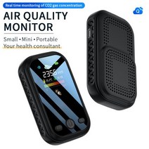 이산화탄소측정기 CO2측정기 실내 가정 자동차용 휴대용 적외선 감지기 대기질 모니터 NDIR 온도 습도 검출기