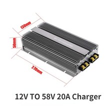 DC 컨버터 모듈 차량용 변환 통신 가변 전압 부스트 스텝 업 컨버터 12V ~ 48V/56V/58V 30A 20A 10A 5A 보, 07 12VTO 58V20A Charger
