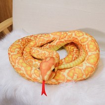 인형 110-300cm 파이썬 뱀 거대한 보아 코브라 긴 뱀 베개 선물 홈 인테리어, 300cm, 금
