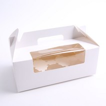 머핀상자 포장 컵케이크 쿠키 투명창 상자 (10장), 화이트, 10개
