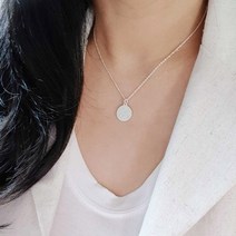 주주 S103 국내제작 어린왕자 실버 목걸이 양면각인 코인펜던트 실버925