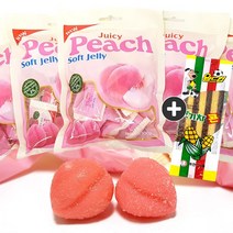 복숭아젤리 쥬시 피치젤리 10봉(맛기차콘 포함), 100g, 10봉