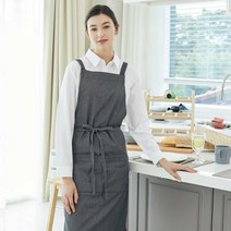 유니스토어 더블 포켓 5각 앞치마, 블랙(A-647), 1개