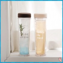 워터보이 국내 주문제작 이중 베이직 보틀 300ml, 브라운
