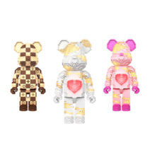 덕서 베어브릭 피규어 블록 LEGO, LV갈색