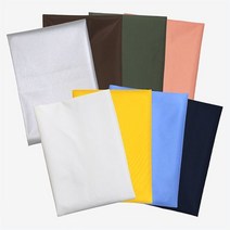 더해피 폴리 양면 방수원단-단색 무지 천 패브릭 홈패션 수예 다후다 식탁보 커튼 우의 가림막, 양면방수 원단/무지-블랙