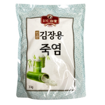 (주)인산가 정품 김장용 죽염 3kg/ 1kg 인산죽염 + 홍삼크런치(49g) 1kg은 2개 이상 구입시 사은품 제공, 3kg