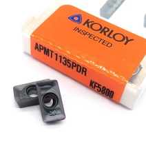 100PCS APMT1135 PDR KF5800 초경 삽입 밀링 선반 도구 APMT 1135 원래 블레이드 CNC 커터