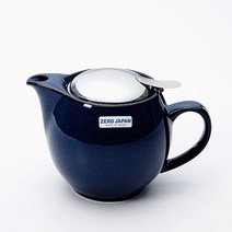 제로재팬 도자기 라운드티팟 2인용 450ml 진스블루 _ 257829EA, 쿠팡 본상품선택