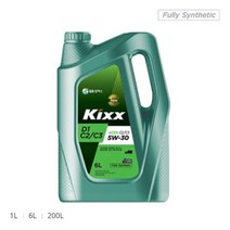 킥스 KIXX D1 C2C3 5W30 6L 디원 알브이 고급 디젤 합성엔진오일, 1개, 단일품목